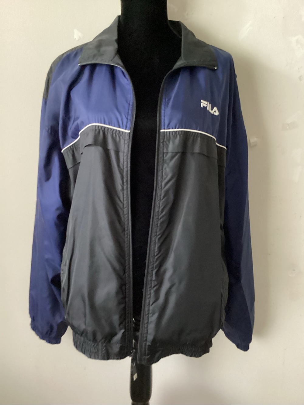 Fila Navy and Black vintage Windbreaker Jacket